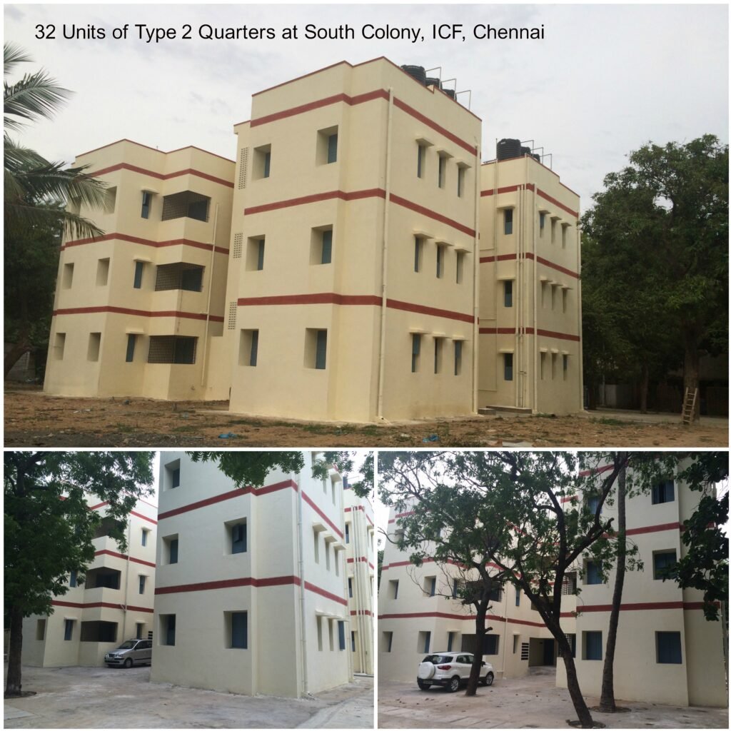 Reconstruction of 36 units of ICF quarters